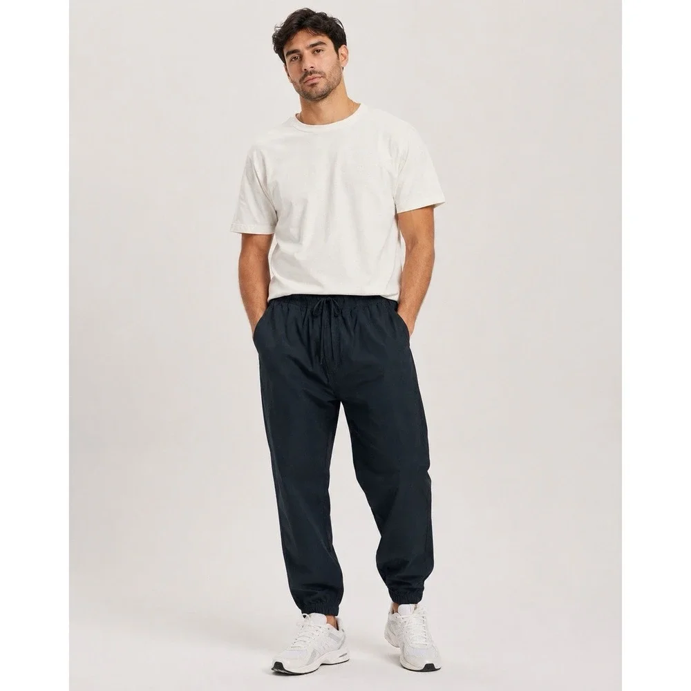 Saxx Down Time Black Jogger Pants XXL Lounge Stretch Casual